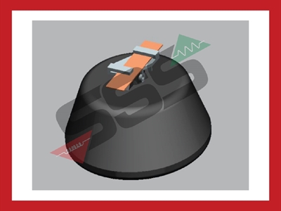Code 6130107/Elemko adapter for conductor fastener on waterproof  flat roofs