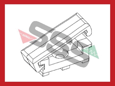 Code 6177253/Elemko Fastener for PVC covered tape conductor