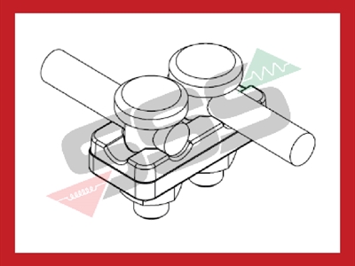 Code 6205202/Elemko Double bonding clamp