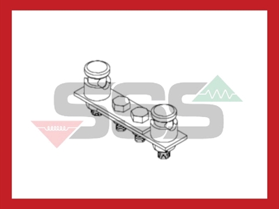 Code 6225040/Elemko Copper alloy test clamp for solid round or stranded conductors.