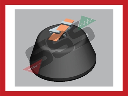Code 6130107/Elemko adapter for conductor fastener on waterproof  flat roofs
