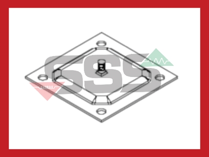 Code 6143100/Elemko Aluminium air terminal rod base